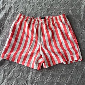 Pacsun Orange Stripe 5” Swimsuit